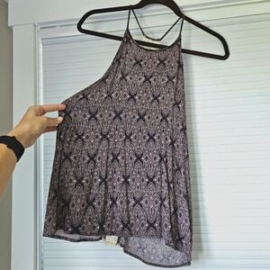 Kaileigh Tank Top with Lace Spine Decoration